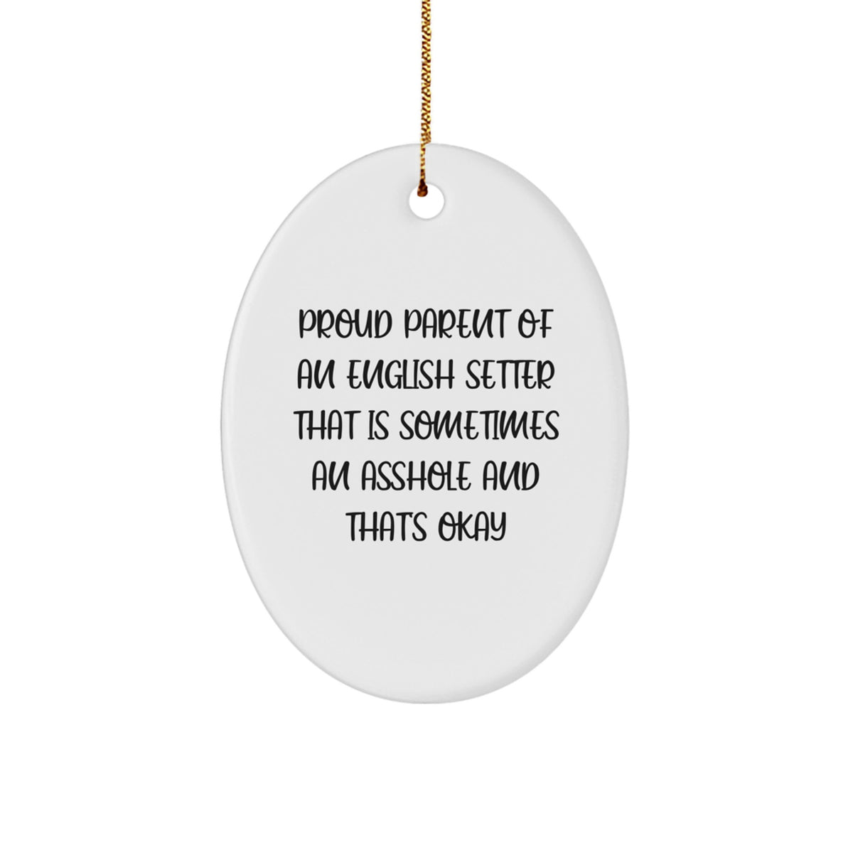 English Setter Keepsake Christmas Ornament for Him Gift - Image 1