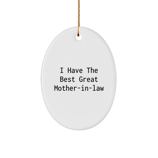 Christmas Ornament Gift I Have The Best Great Mother-in-law Idea - Image 1