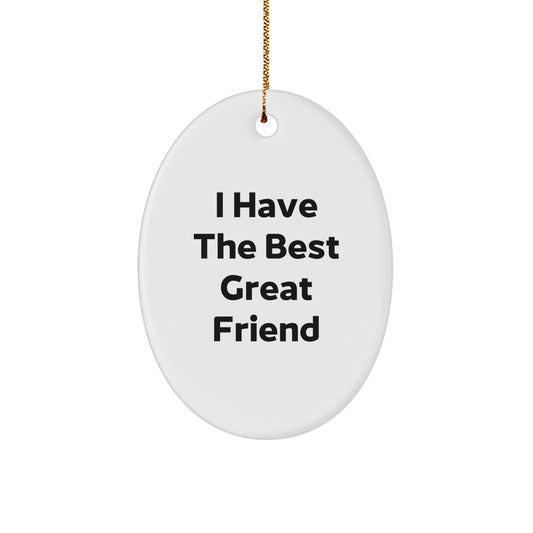 Friend Keepsake Christmas Ornament for Him Heartwarming Delight Gift - Image 1