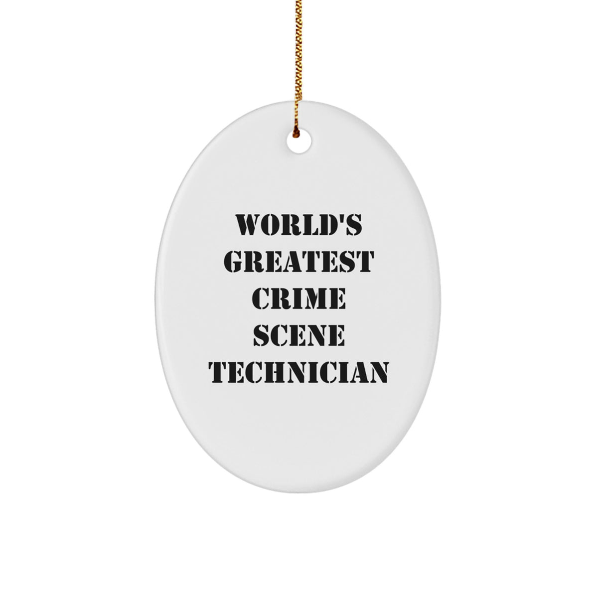 Christmas Ornament Gift Favorite World's Greatest Crime Scene Technician - Image 1