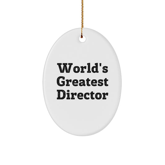 Christmas Ornament World's Greatest Director - A Proud & Heartfelt Gift - Image 1