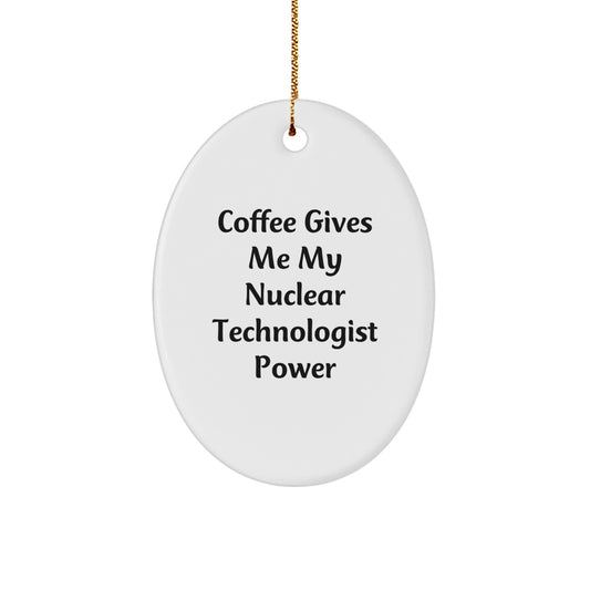 Funny Nuclear Technologist Oval Ornament Gifts from Friends for Nuclear Technologist Christmas Unique Presents - Image 1