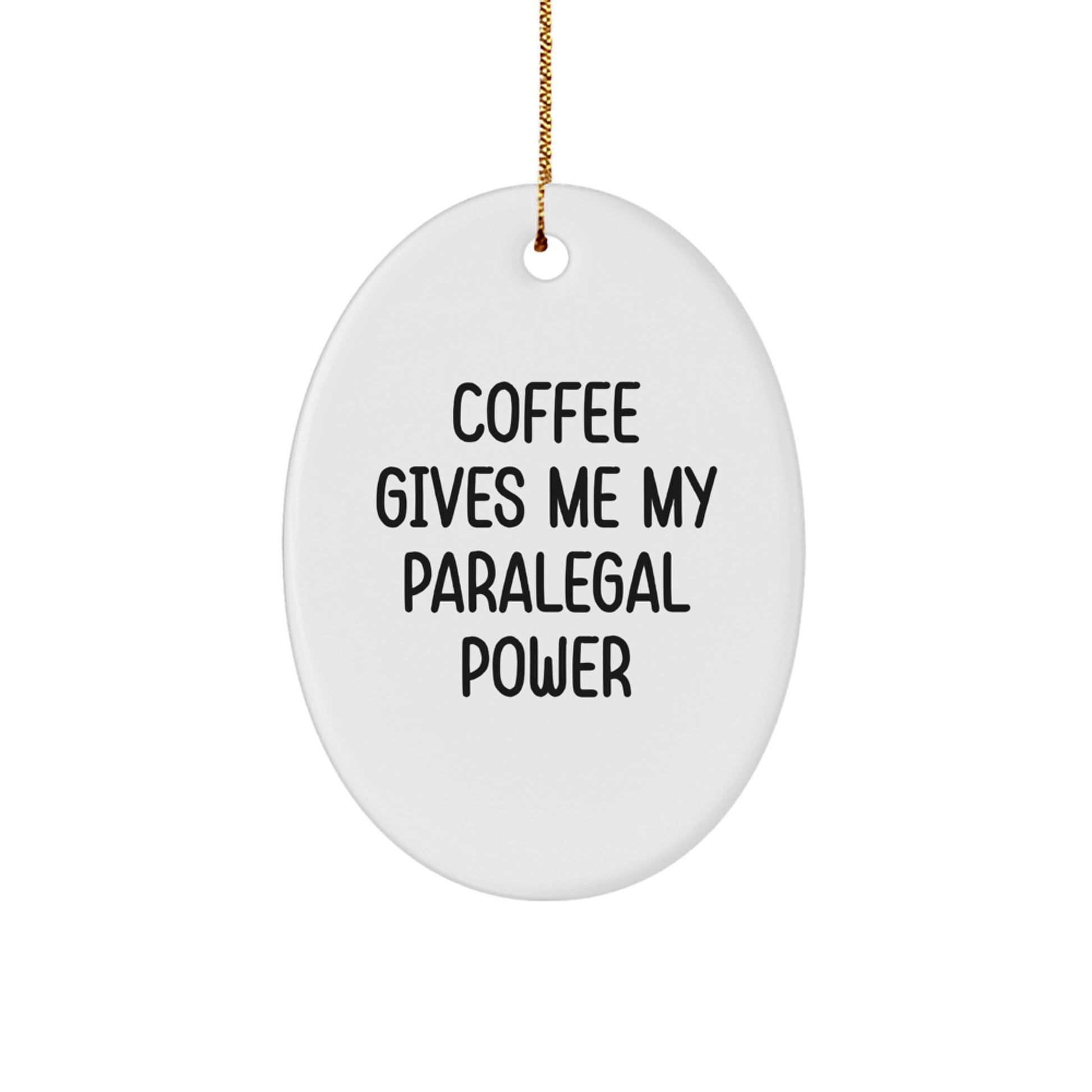 Funny Paralegal Gifts for Paralegal Friends - Oval Ornament Gifts from Men, Paralegal Coworkers, Paralegal Family at Christmas Unique Gifts - Image 1