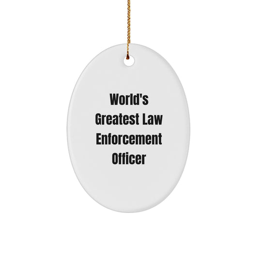 Christmas Ornament Gift Favorite Law Enforcement Officer - A Heartfelt - Image 1