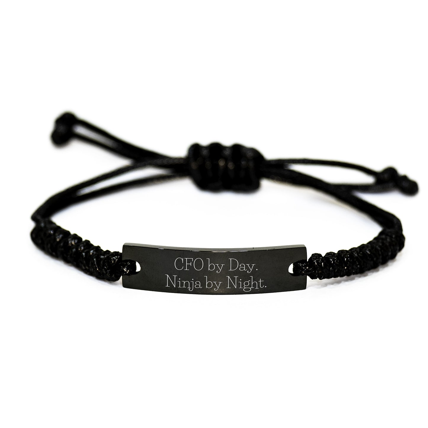 CFO by Day Funny Rope Bracelet Gifts for Men by Friends on Valentine's, Unique CFO Gifts from Men, Men's CFO Accessories, CFO Men's Valentine's Unique Gifts - Image 1