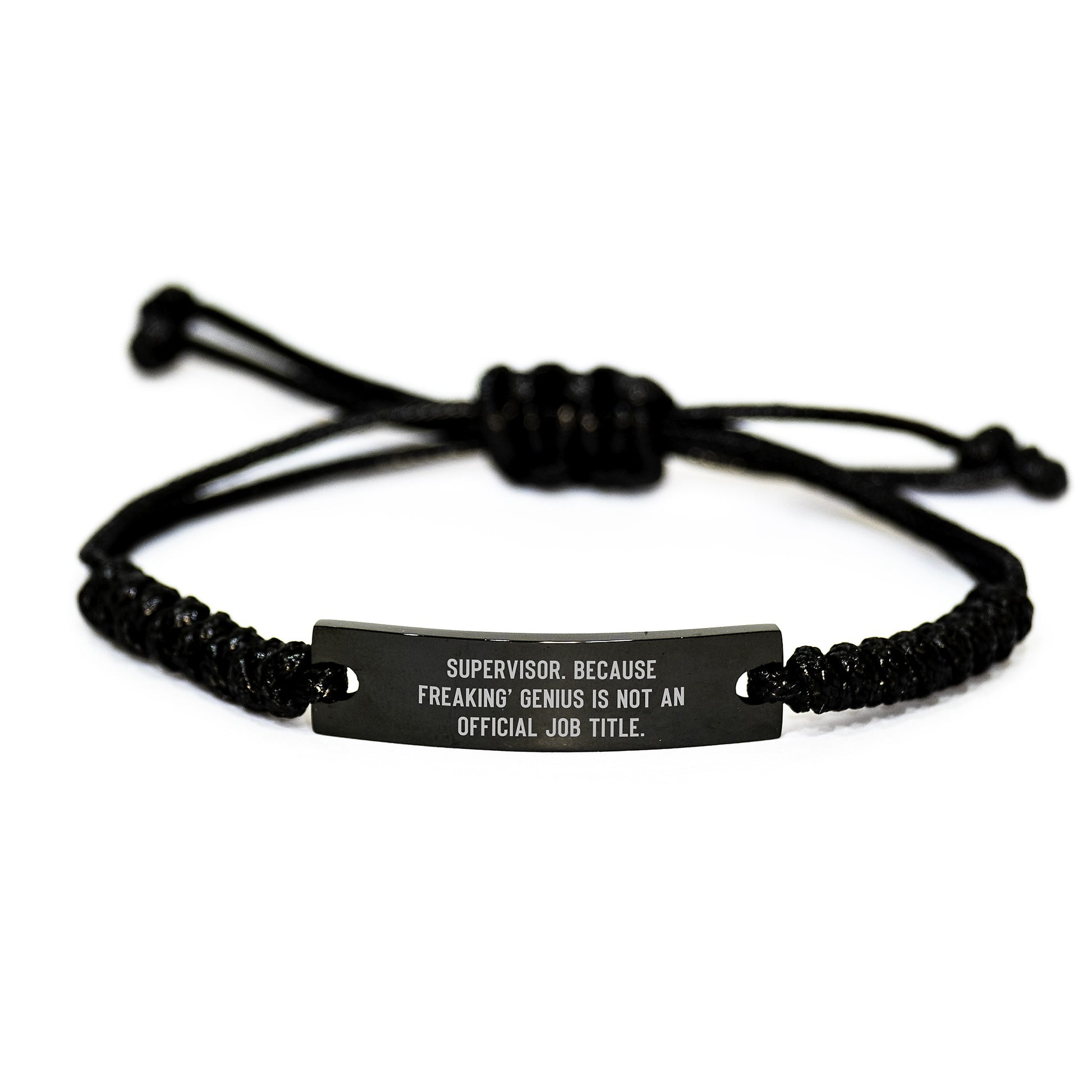 Birthday Gift for Her Supervisor Rope Bracelet Present - Image 1