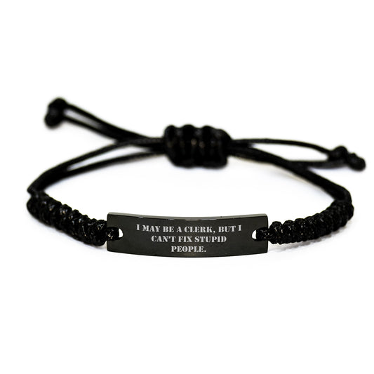 Favorite Clerk Rope Bracelet for Kids Birthday Gift I May Be A Clerk - Image 1