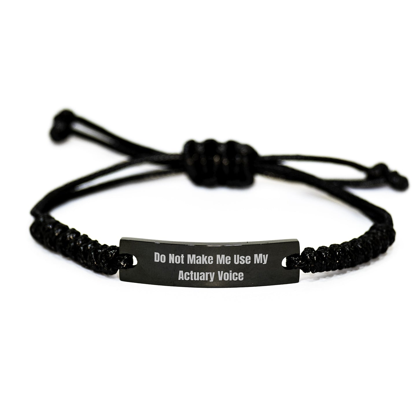 Actuary Keepsake Rope Bracelet for Him Birthday Gift Engraved - Image 1