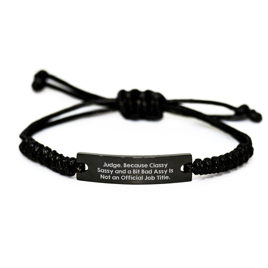 Funny Judge Rope Bracelet Gifts for Men Women Friends Family Judge Judge Gifts from Men Women Friends Family - Image 1
