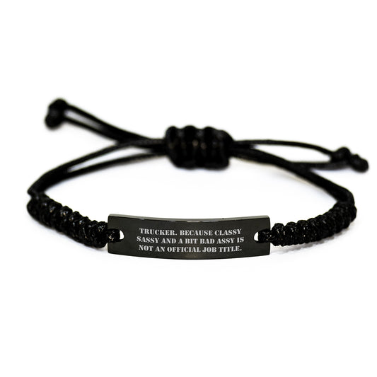 Trucker Rope Bracelet for Coworkers Idea Birthday Gift - Image 1