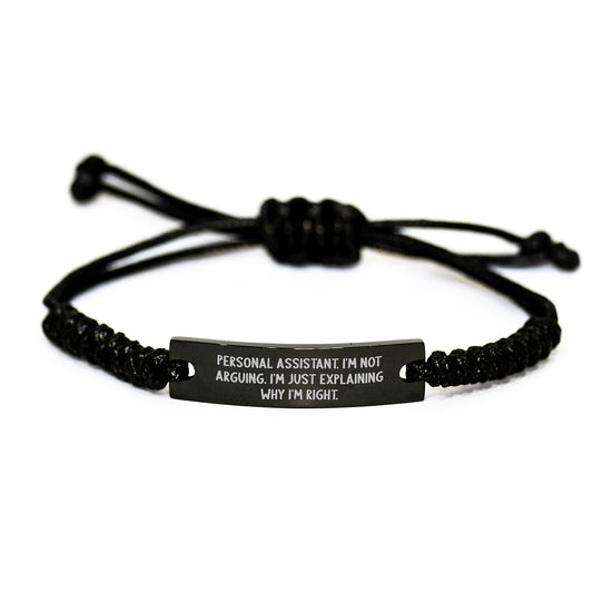 Personal Assistant Rope Bracelet Idea for Coworkers Birthday Gift - Image 1