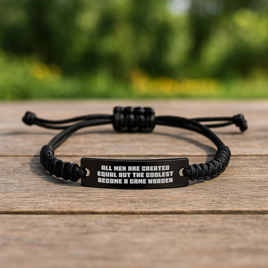 Funny Game Warden Rope Bracelet Gifts from Men for Game Wardens on Mother's Day - Inspirational Unique Rope Accessories - Image 2