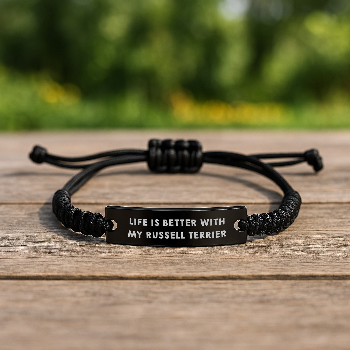 Russell Terrier Rope Bracelet for Him Birthday Gift Life Is Better With - Image 2