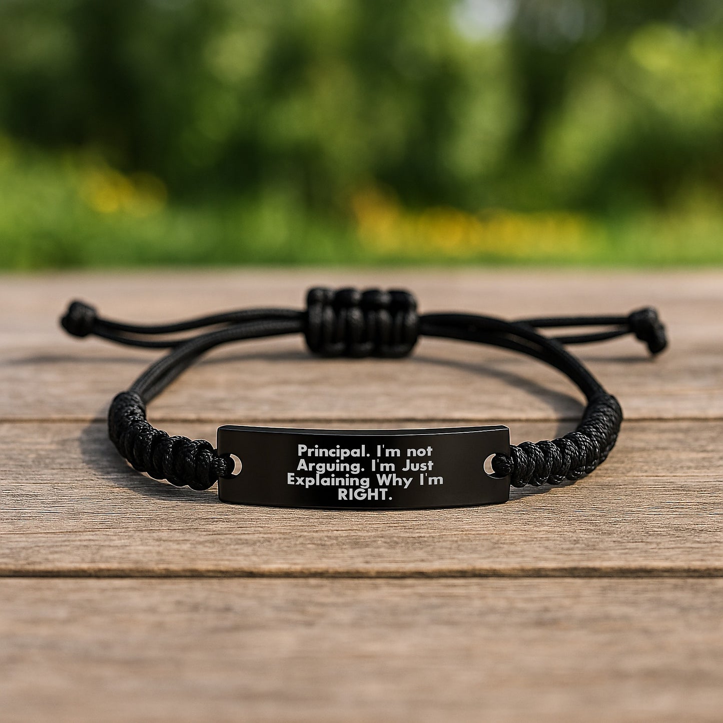 Birthday Gift for Her Principal Keepsake Rope Bracelet Present - Image 2