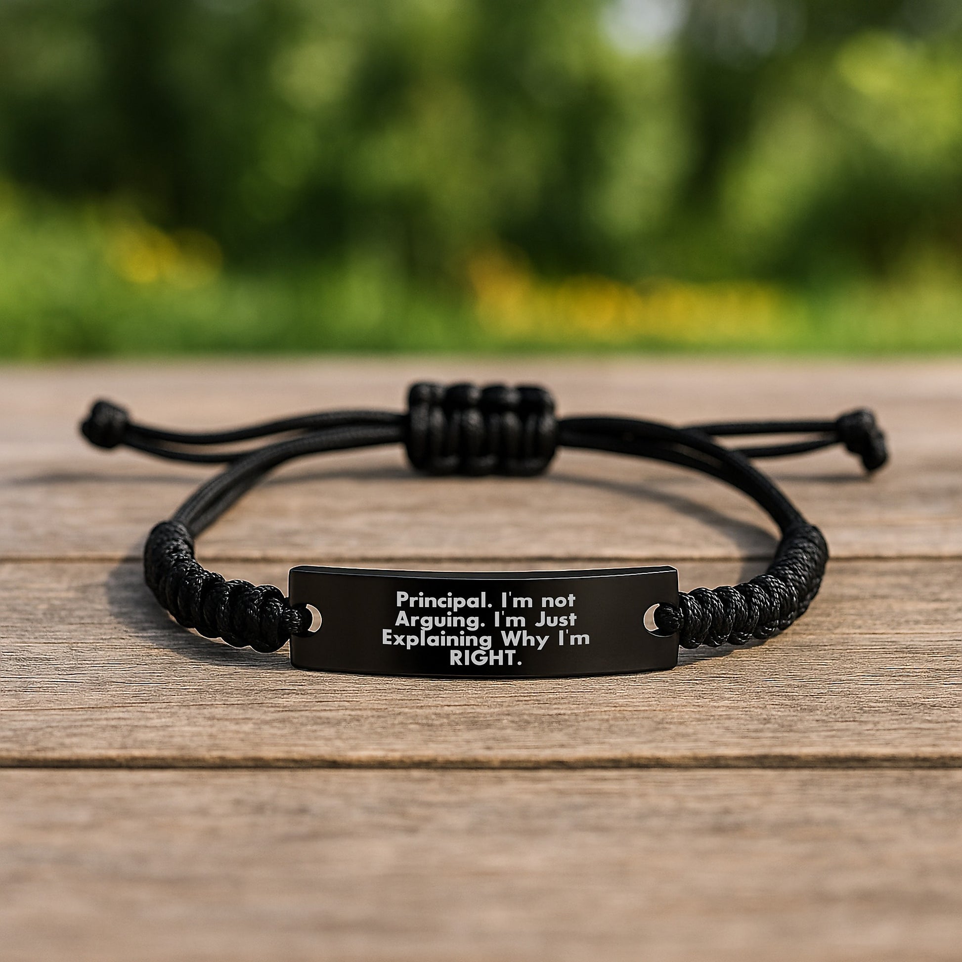 Birthday Gift for Her Principal Keepsake Rope Bracelet Present - Image 2