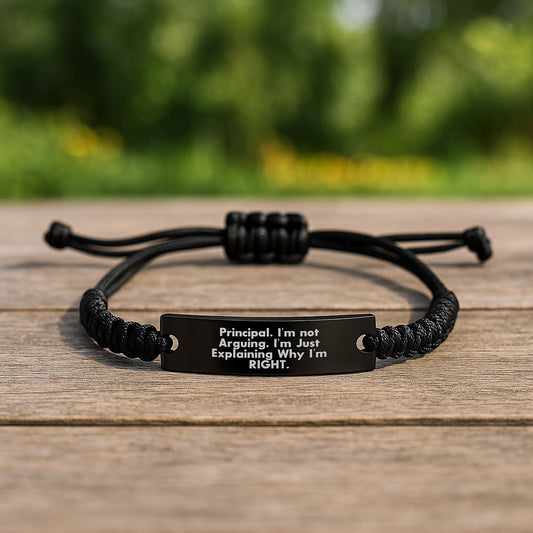 Birthday Gift for Her Principal Keepsake Rope Bracelet Present - Image 2
