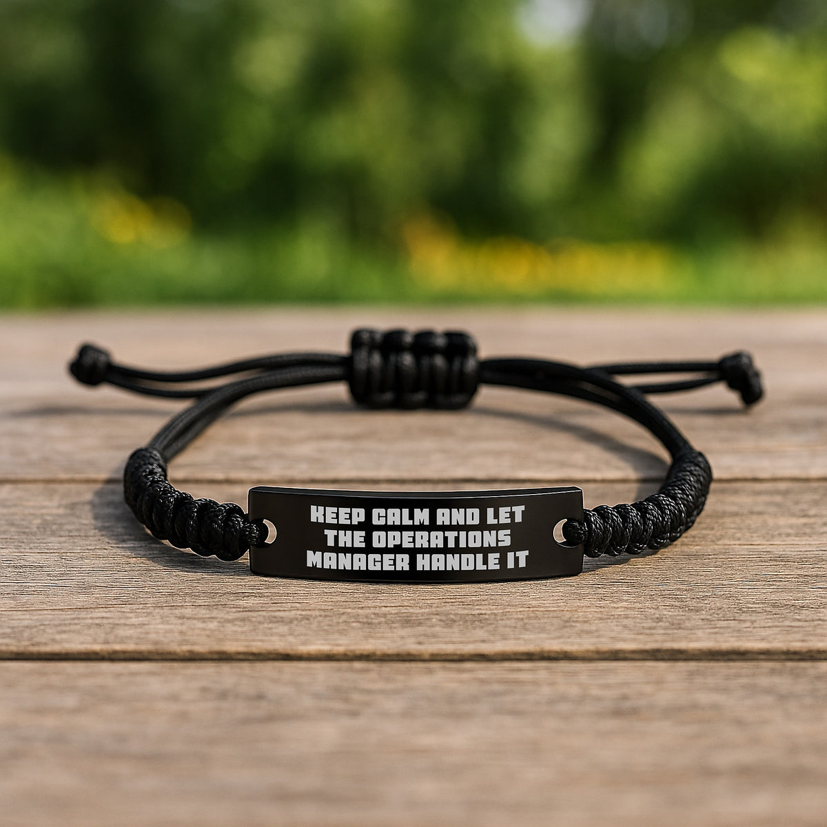 Funny Operations Manager Rope Bracelet, Keep Calm And Let The Operations Manager Handle It Birthday Unique Gifts for Men, Women, Friends, Coworkers, Family from Husband, Wife, Sweetheart, Sweetheart - Image 2