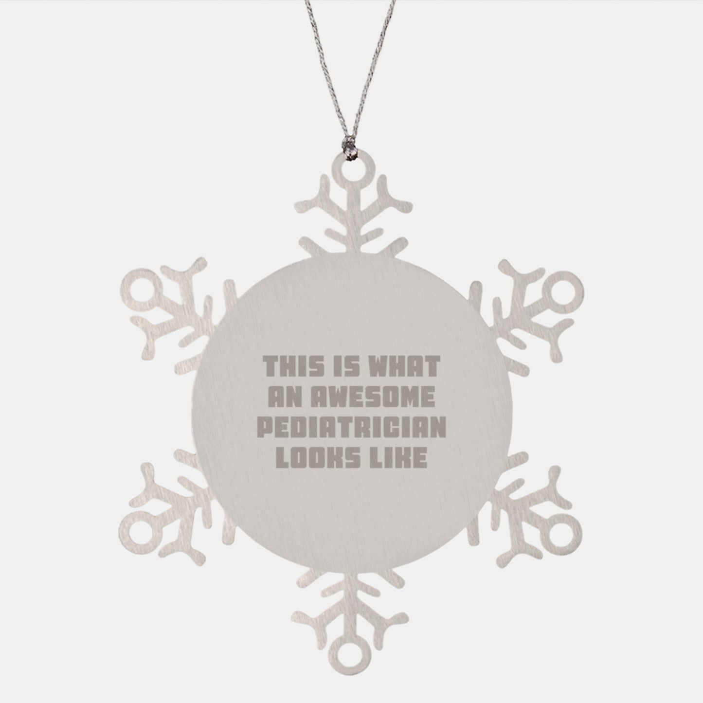 Gifts for Pediatricians, Funny Snowflake Ornaments, Christmas Unique Gifts from Men to Men - Image 1