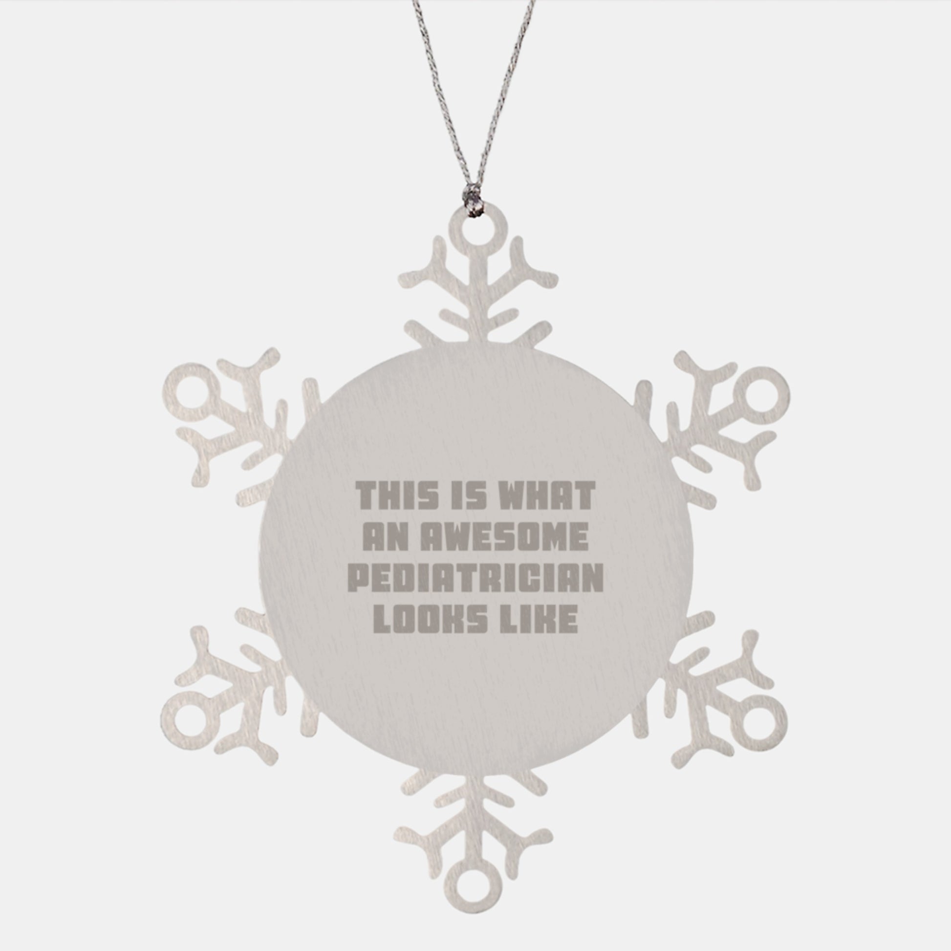 Gifts for Pediatricians, Funny Snowflake Ornaments, Christmas Unique Gifts from Men to Men - Image 1