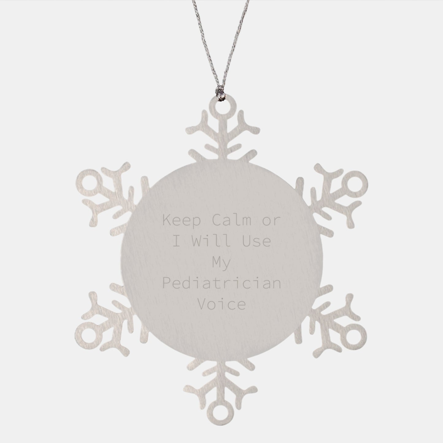 Christmas Gift Pediatrician Snowflake Ornament for Her Present - Image 1