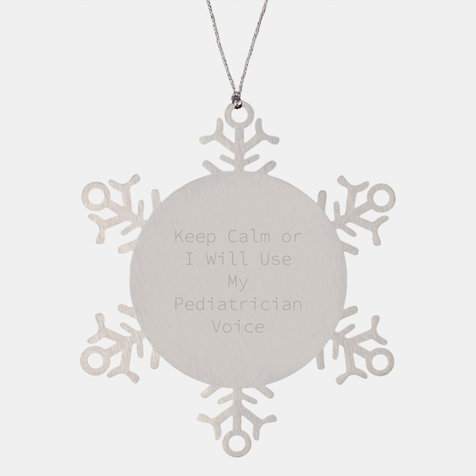 Christmas Gift Pediatrician Snowflake Ornament for Her Present - Image 1