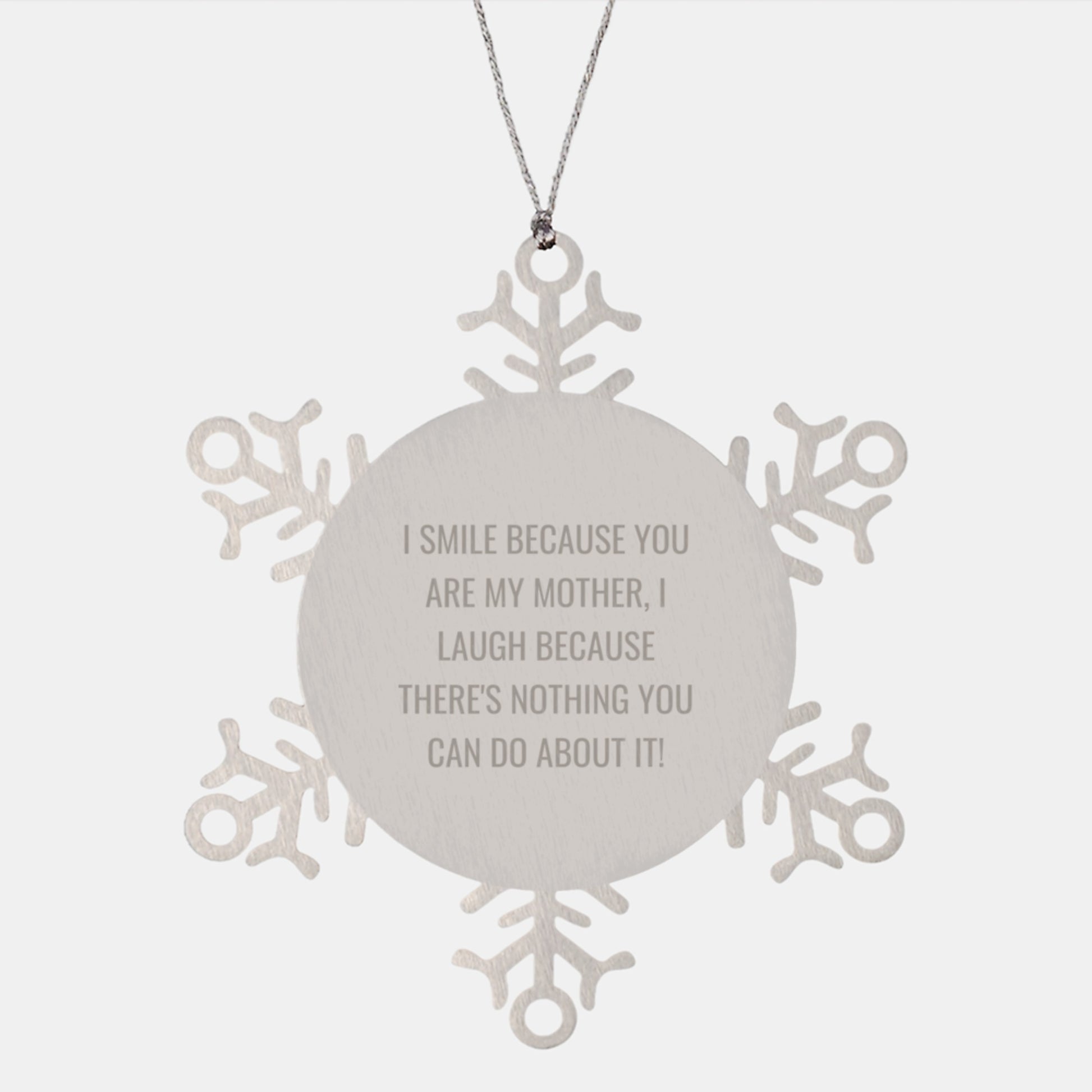 Mother Keepsake Christmas Ornament for Her Gift with Shimmering Quote - Image 1