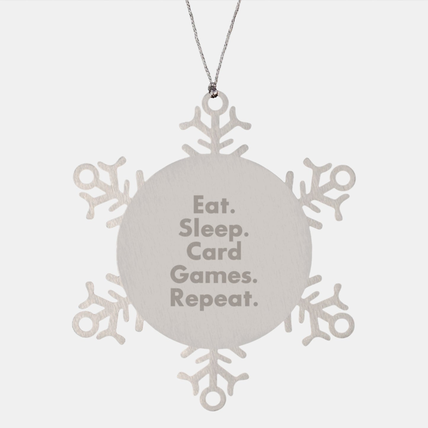 Funny Card Games Gifts for Men from Friends - Snowflake Ornament Christmas Unique Gifts - Image 1
