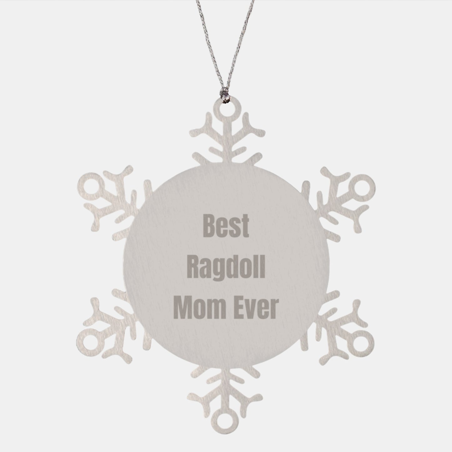 Unique Snowflake Ornament Gifts from Men to Best Ragdoll Mom Ever, Perfect for Christmas Unique Gifts for Ragdoll Cat Lovers - Image 1