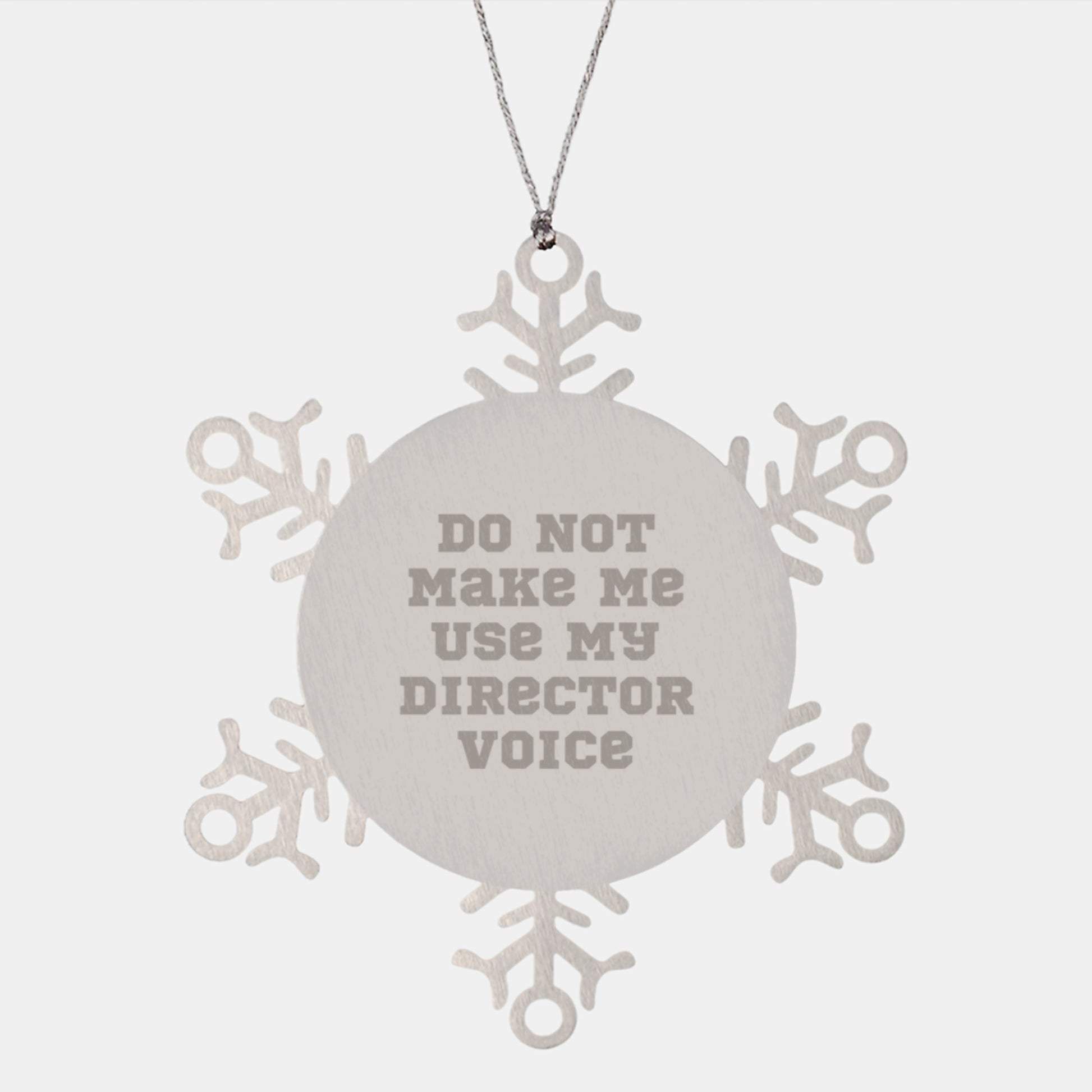 Funny Director Christmas Snowflake Ornament Gifts from Friends for Men, Women, Family, Coworkers, and Directors - Image 1