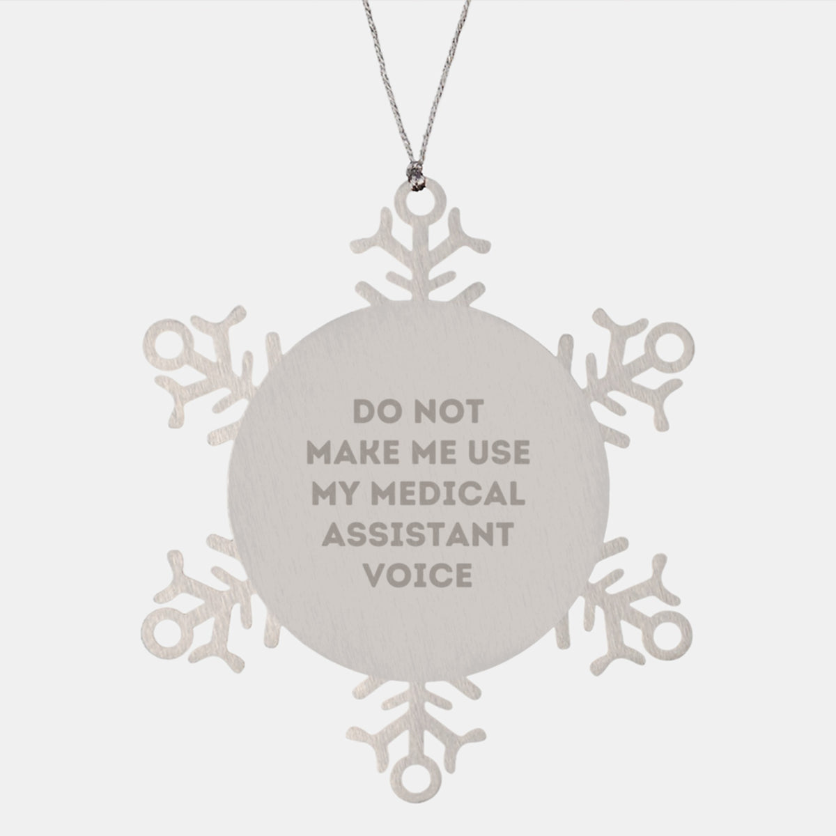 Medical Assistant Snowflake Ornament for Coworkers Idea Christmas Gift - Image 1