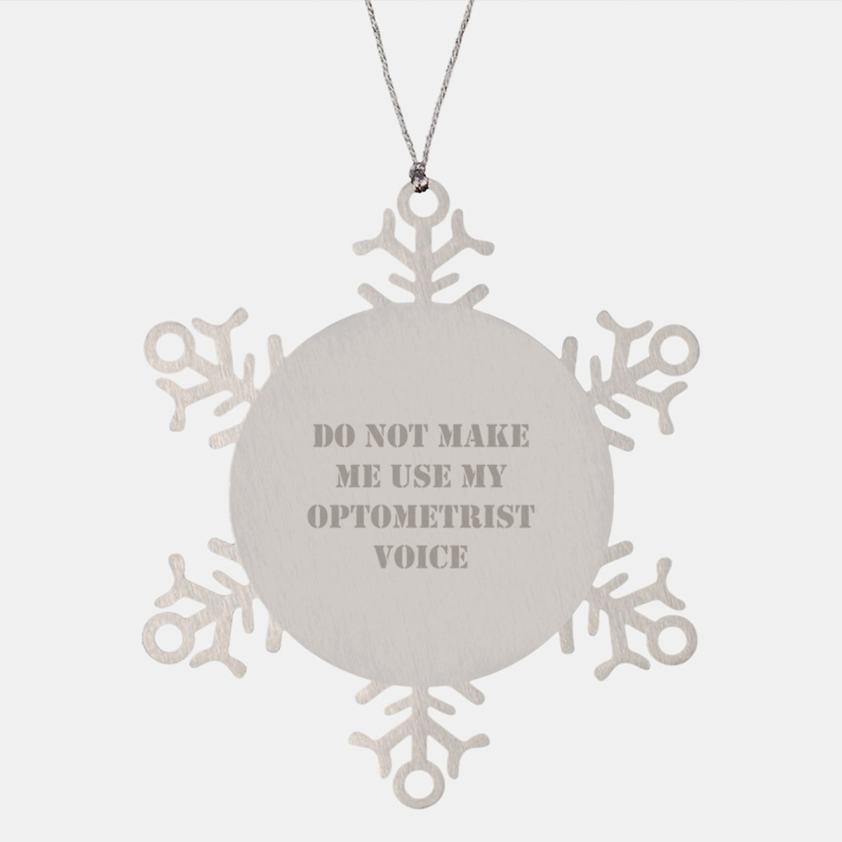 Christmas Gift Snowflake Ornament for Her – Present Optometrist Voice - Image 1