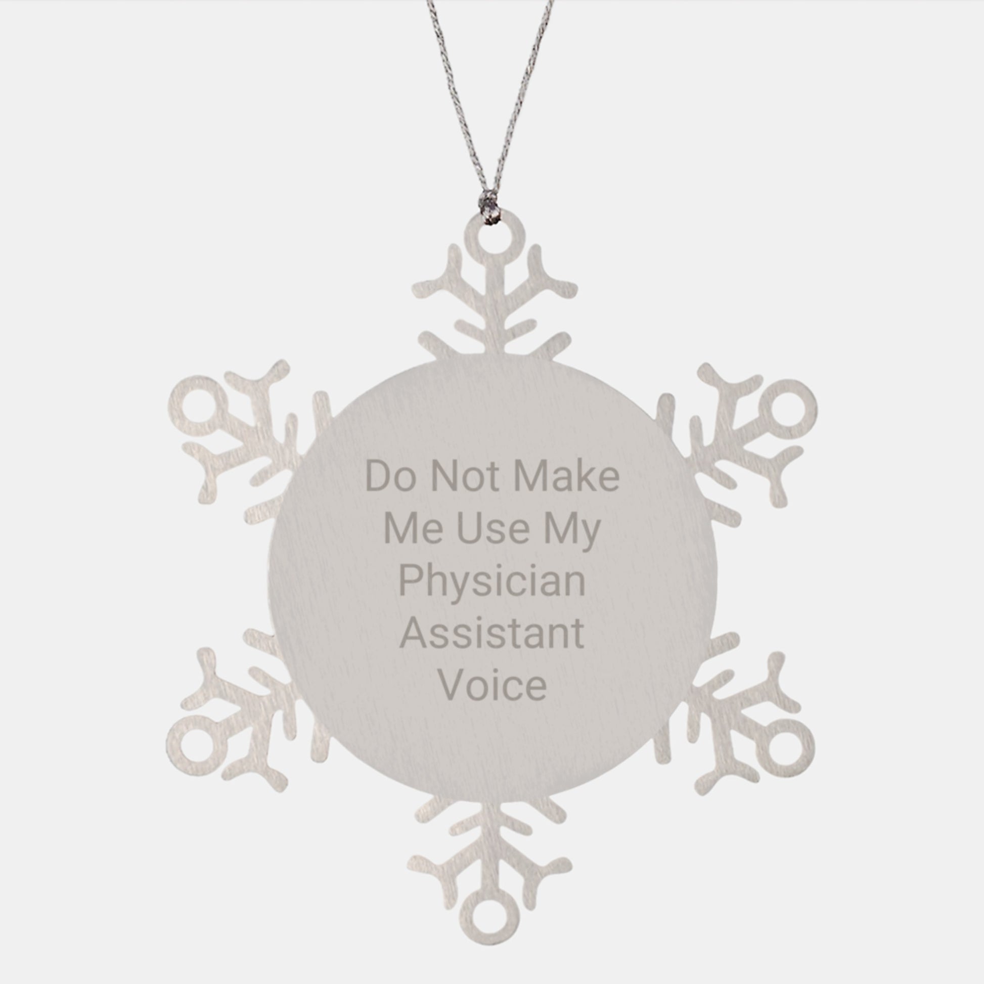 Christmas Gift for Teens Surprise Physician Assistant Snowflake Ornament - Image 1