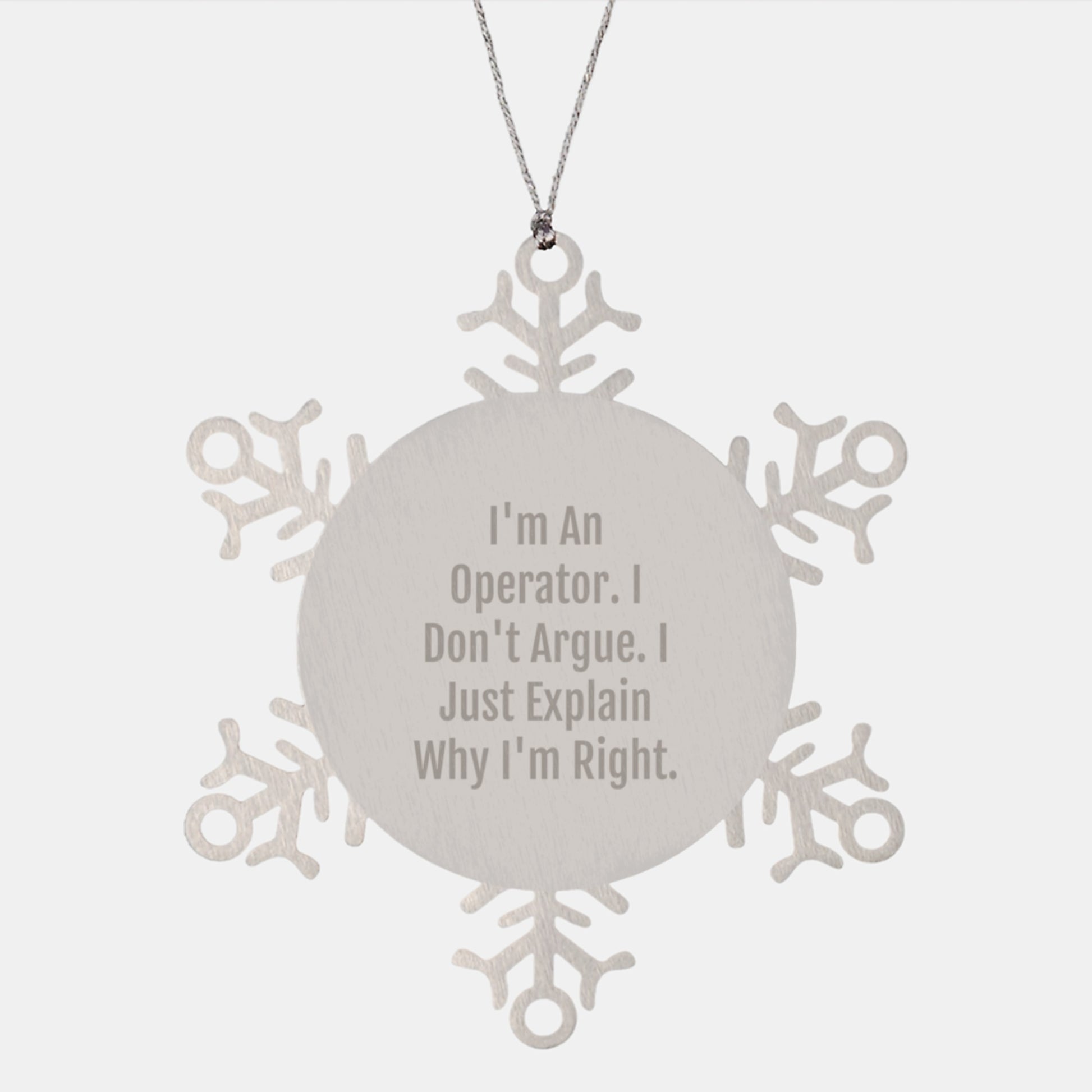 Operator Treasure Christmas Ornament for Family Gift - Image 1