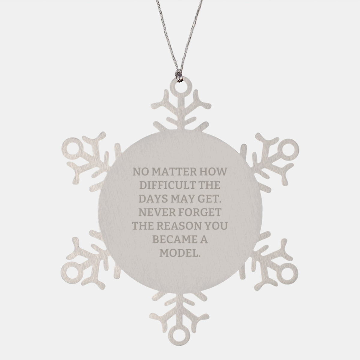 Inspirational Model Gifts, Funny Christmas Unique Snowflake Ornament, Gifts from Family for Men, Women, Friends, and Coworkers - Image 1