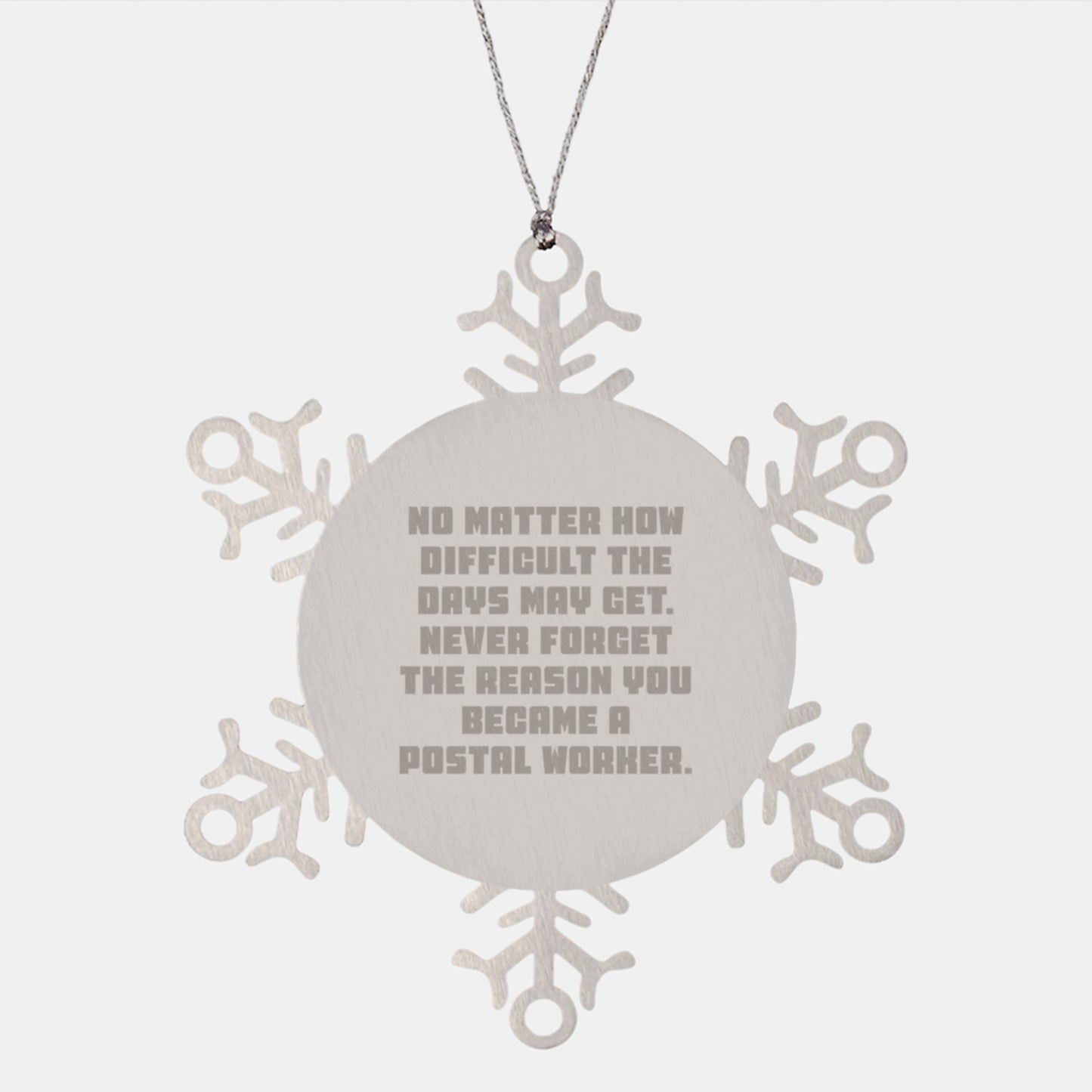 Gifts for Postal Worker Men and Women - Inspirational Snowflake Ornament from Friends, Family, Coworkers - Christmas Unique Gifts for Postal Workers - Image 1