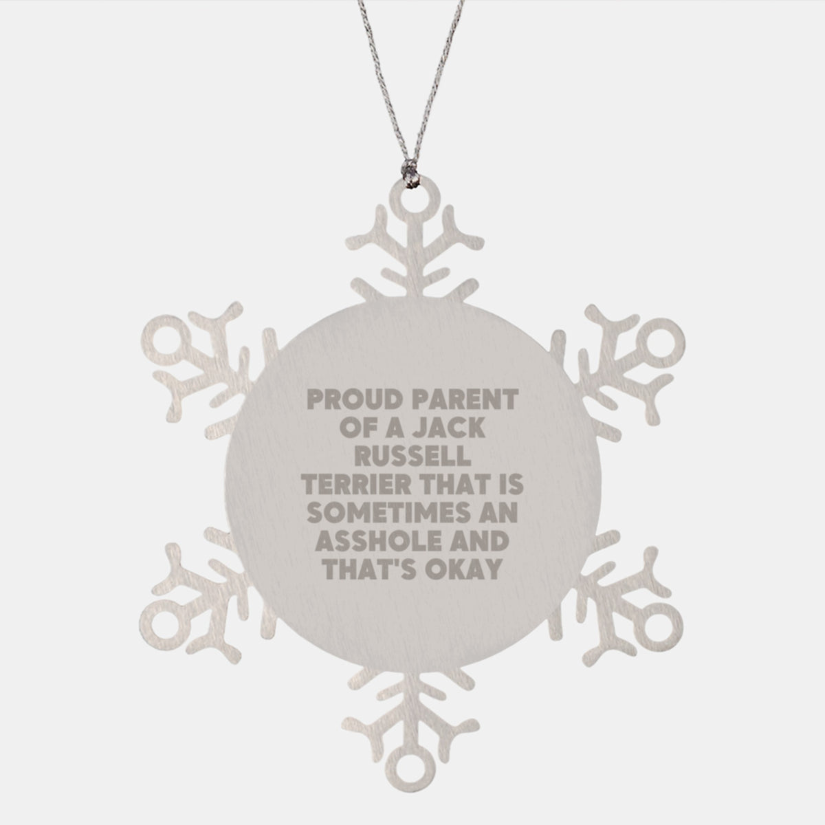 Favorite Jack Russell Snowflake Ornament for Kids Christmas Gift - Image 1