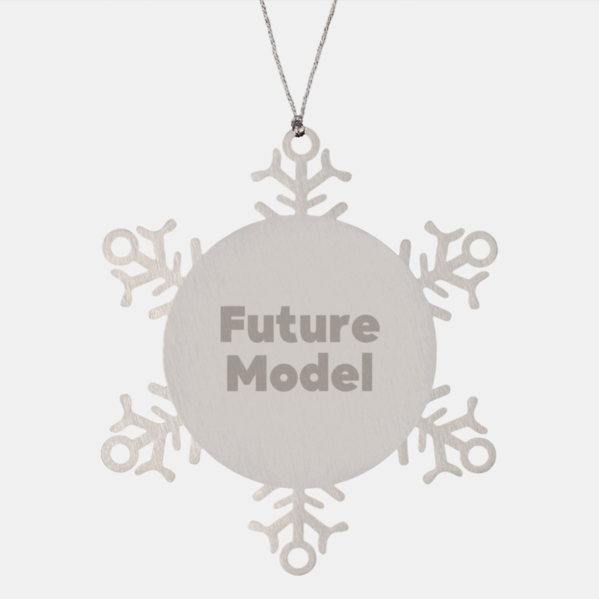 Funny 'Dream Big' Model Gifts from Men to Friends and Family this Christmas Unique Snowflake Ornament for Model Enthusiasts - Image 1