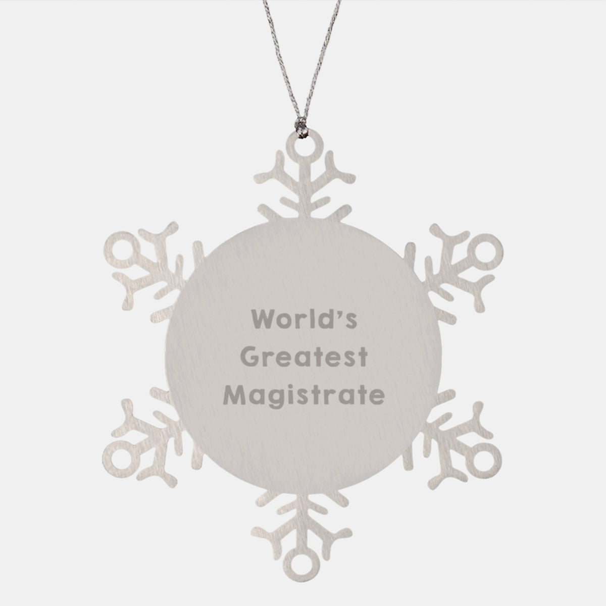 Christmas Ornament Gift for Her - World's Greatest Magistrate Present - Image 1