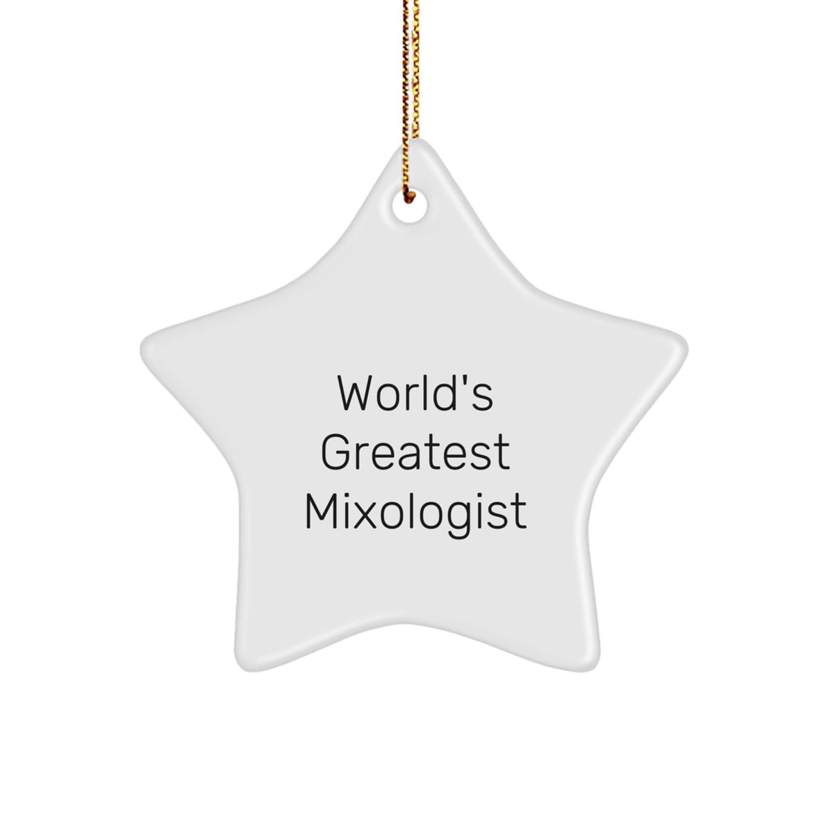 Christmas Gift World's Greatest Mixologist Christmas Ornament for Her - Image 1
