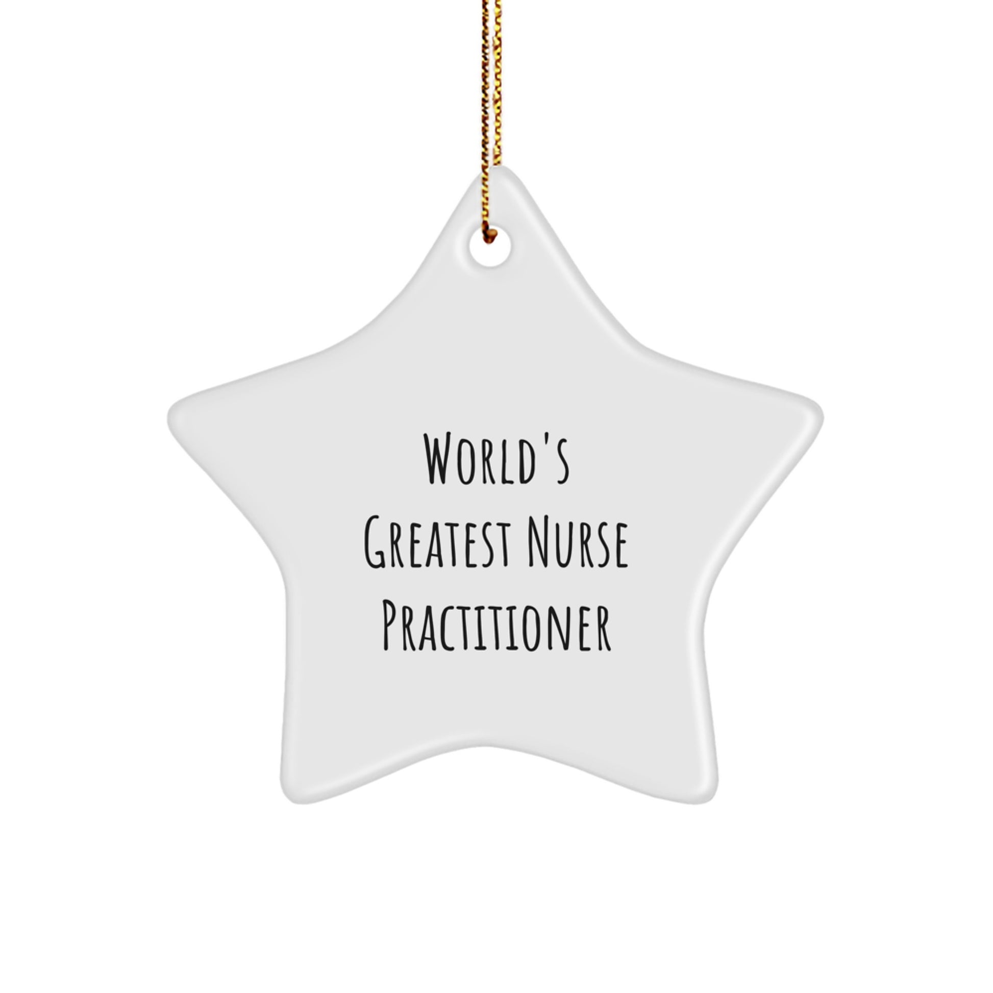 Nurse Practitioner Star Ornament for a Best Friend Christmas Gift - Image 1