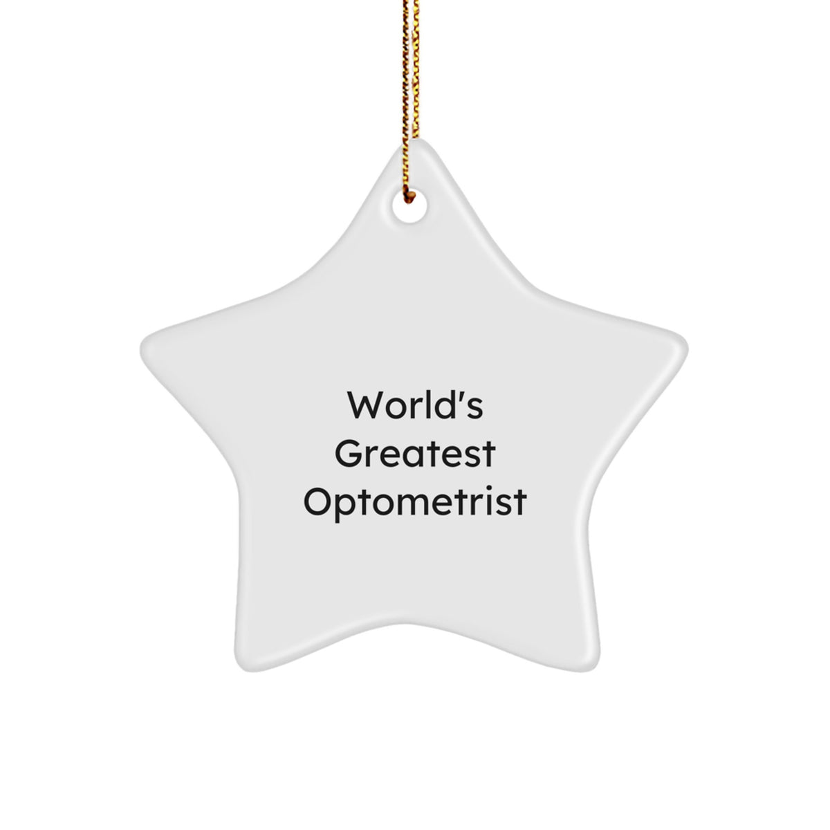 Optometrist Christmas Ornament for Him Greatest Optometrist Gift - Image 1