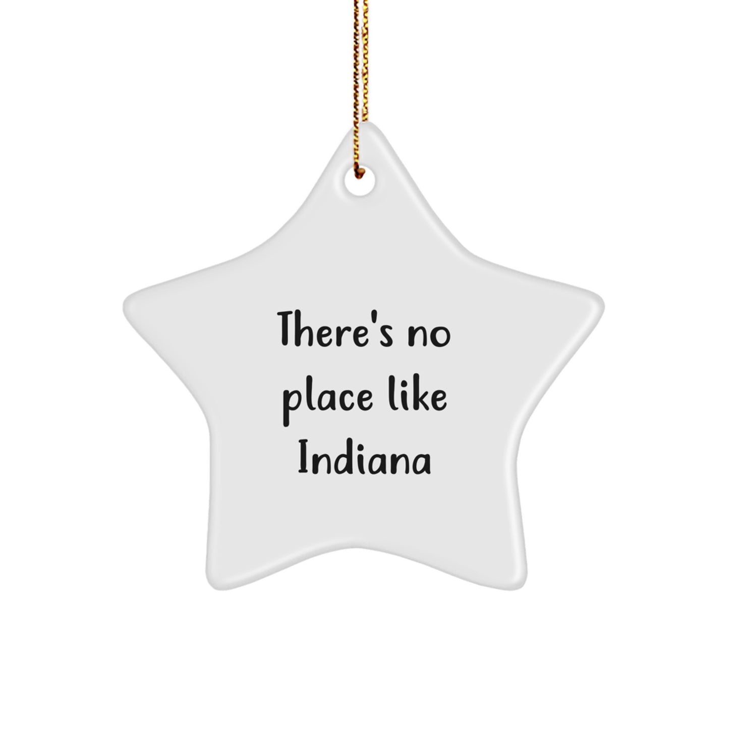 Funny Indiana Star Ornament Gifts from Family Friends to Indiana Men Women Friends Coworkers - Image 1