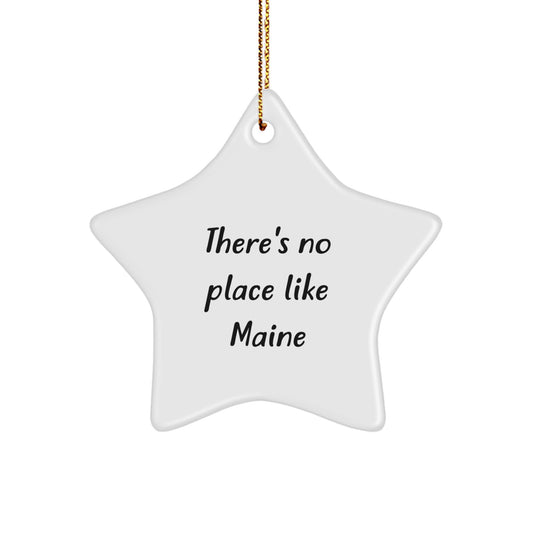 Maine Star Ornament Gifts from Men to Women on Christmas Unique - Image 1