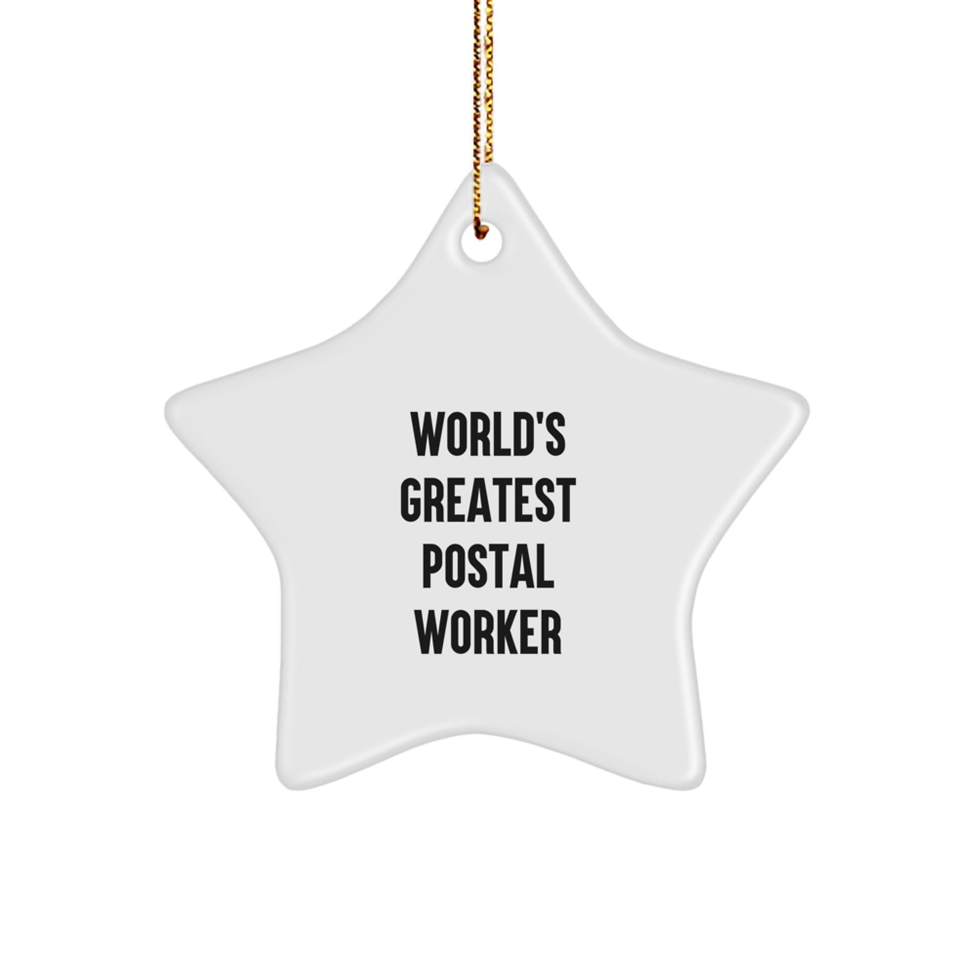 Postal Worker Keepsake Christmas Ornament for Him Gift - Image 1