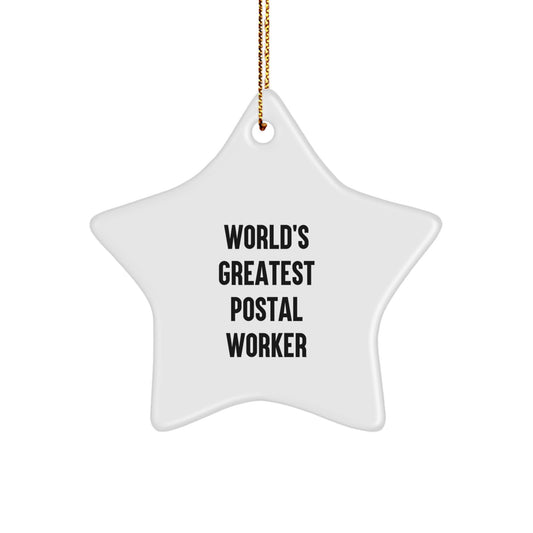 Postal Worker Keepsake Christmas Ornament for Him Gift - Image 1