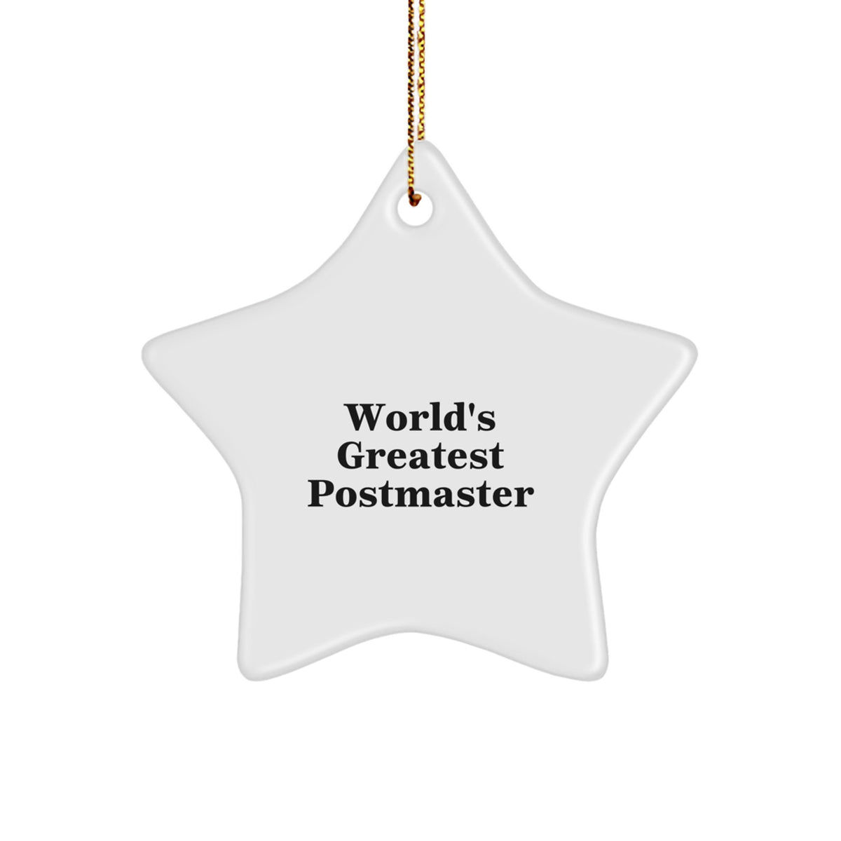 Christmas Gift for Her Postmaster Star Ornament Present Bright - Image 1