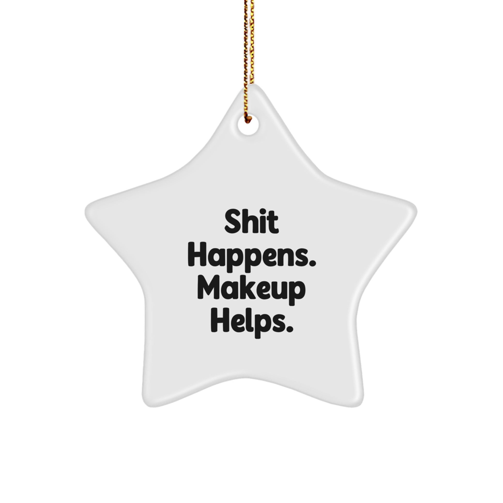 Funny Makeup Star Ornament from Friends for Christmas Unique Gifts - Image 1