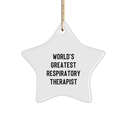 Christmas Ornament Gift for Coworkers - World's Greatest Respiratory - Image 1