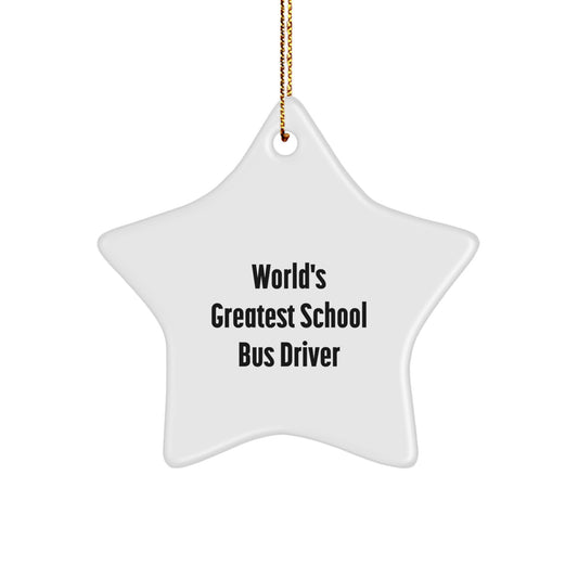 Christmas Ornament Idea for Coworkers – School Bus Driver Gift - Image 1