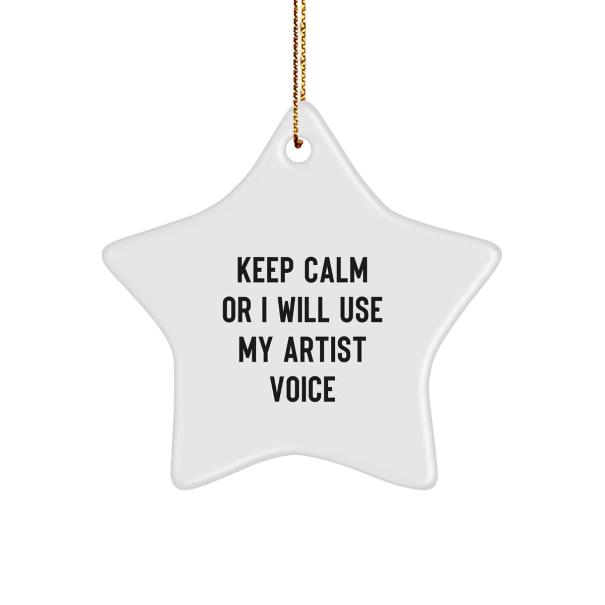 Christmas Ornament Gift for Family - Treasure Artist Voice Quote - Image 1